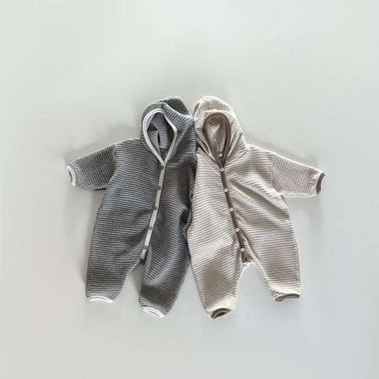 [PRE-ORDER] Embossed hoodie onesie