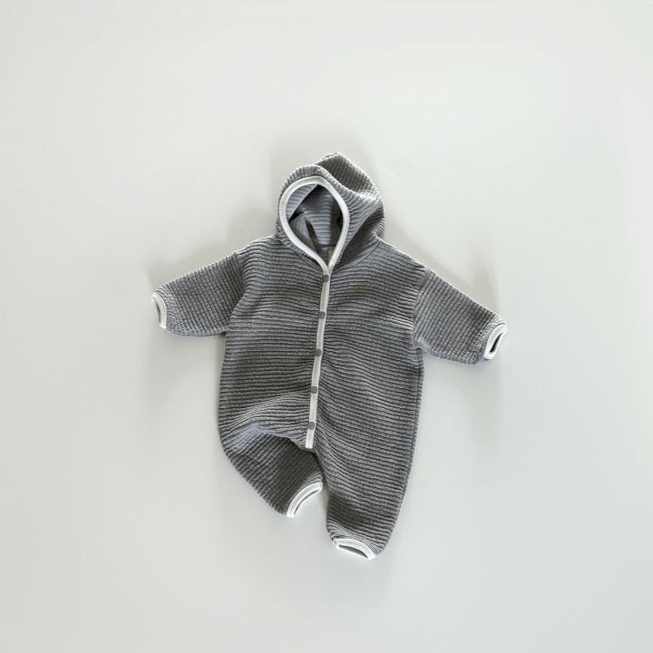 [PRE-ORDER] Embossed hoodie onesie