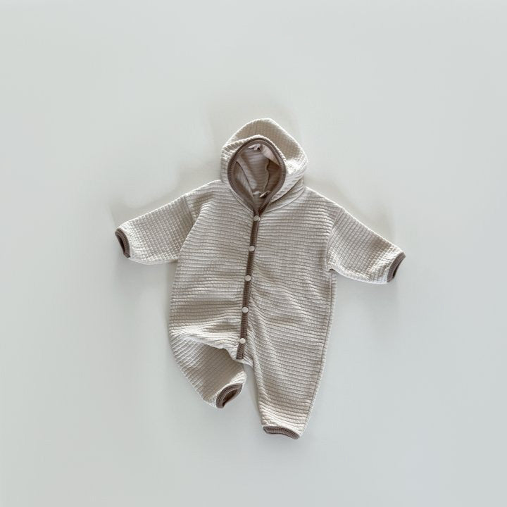 [PRE-ORDER] Embossed hoodie onesie