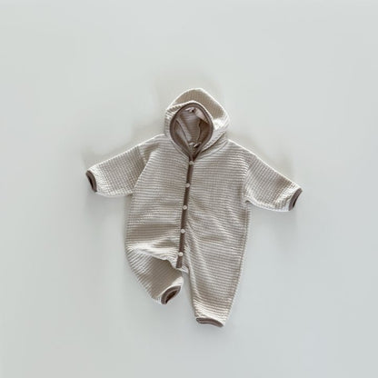 [PRE-ORDER] Embossed hoodie onesie