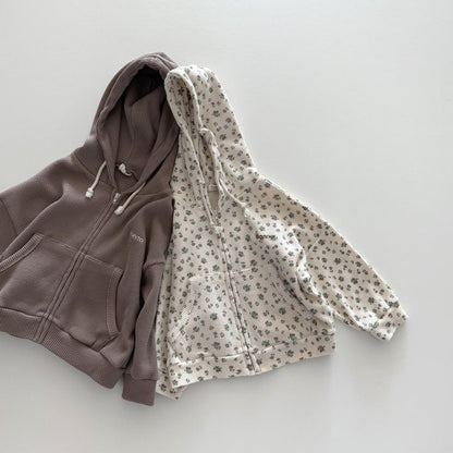 [PRE-ORDER] Waffle hooded zip-up