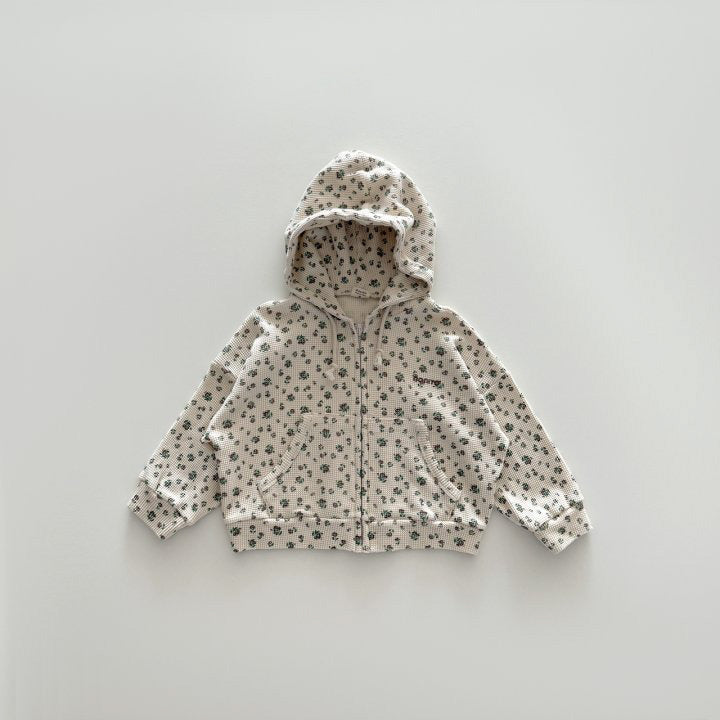 [PRE-ORDER] Waffle hooded zip-up
