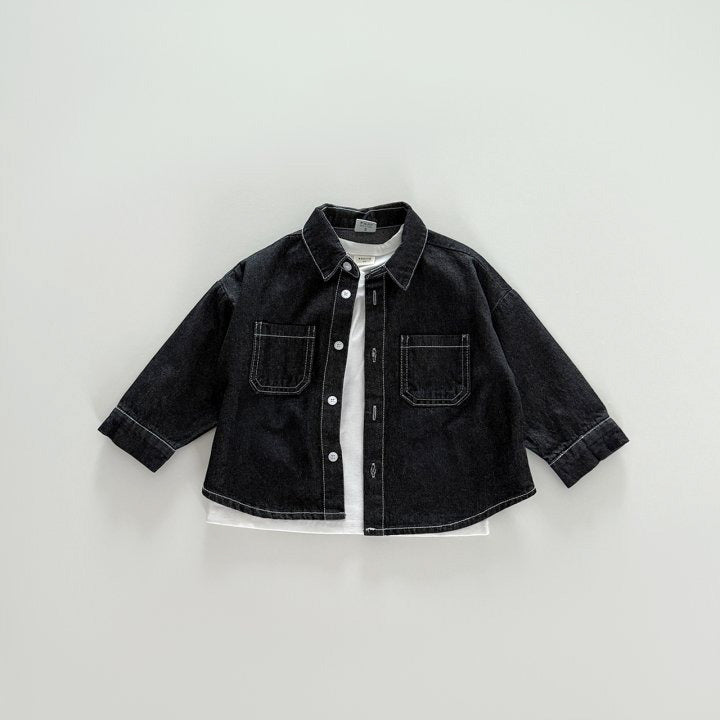 [PRE-ORDER] Stitch denim shirt
