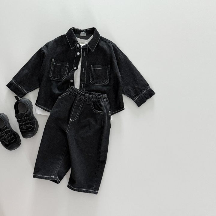 [PRE-ORDER] Stitch denim shirt