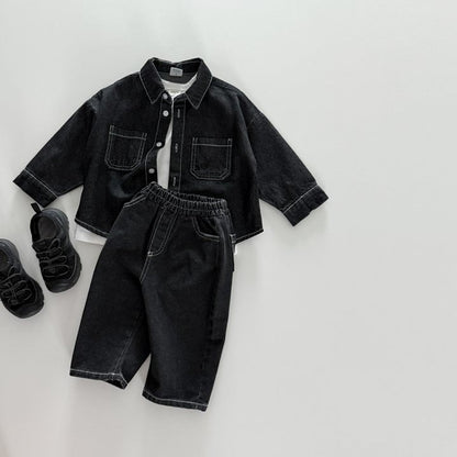 [PRE-ORDER] Stitch denim shirt