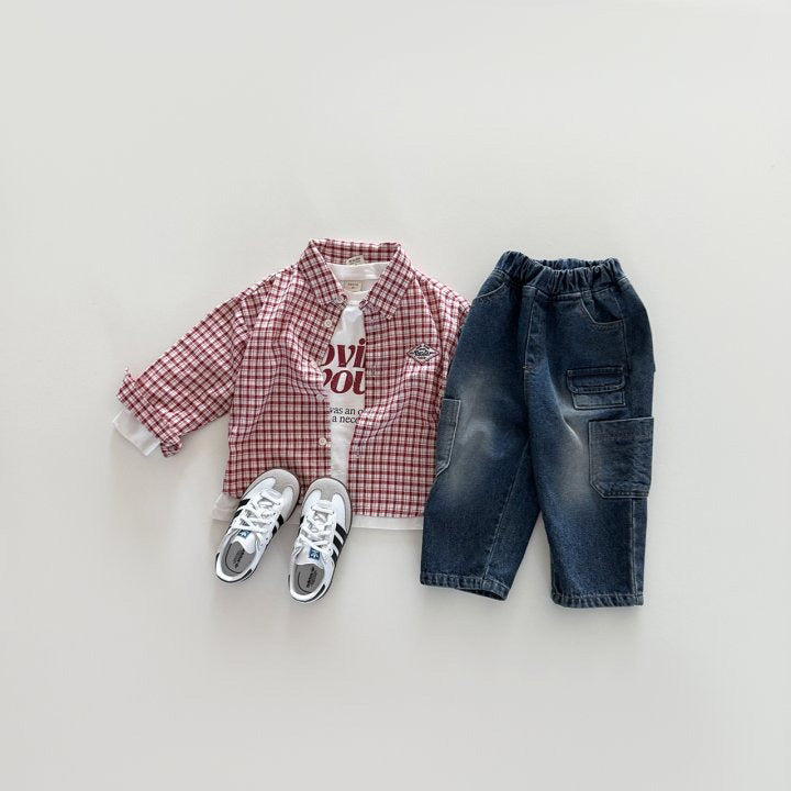 [PRE-ORDER] Three-pocket denim pants