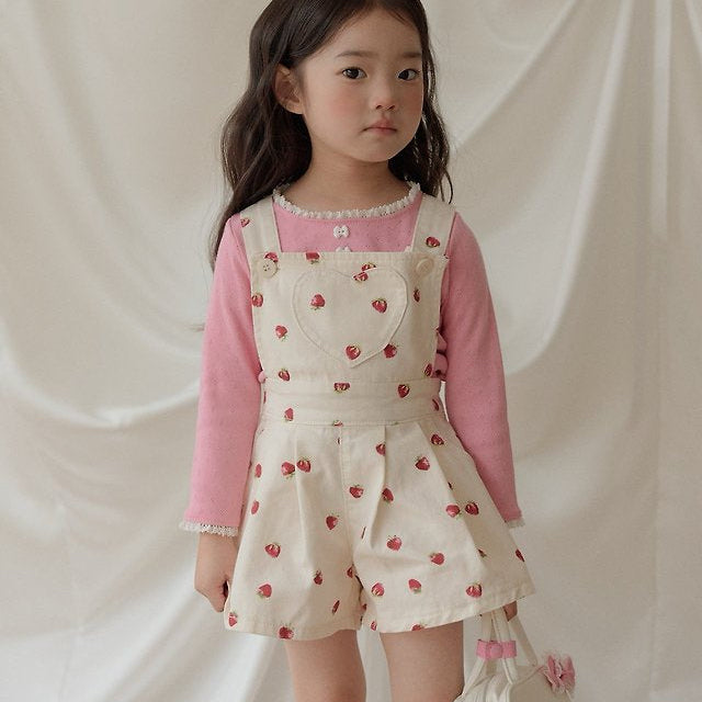 [PRE-ORDER] Strawberry Heart Overalls