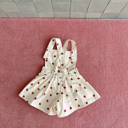 [PRE-ORDER] Strawberry Heart Overalls
