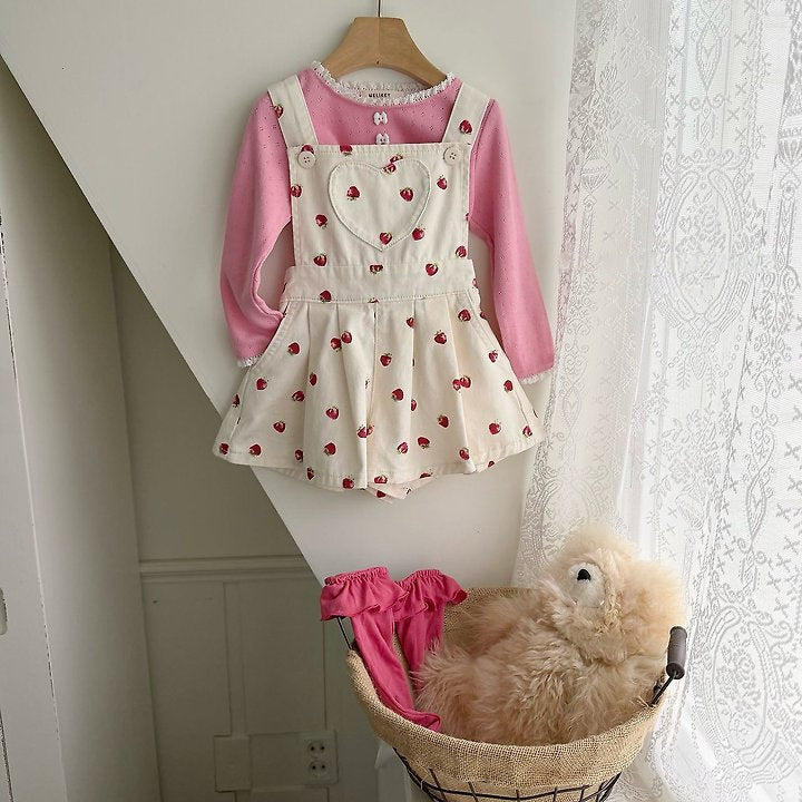 [PRE-ORDER] Strawberry Heart Overalls