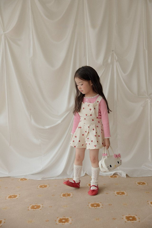 [PRE-ORDER] Strawberry Heart Overalls
