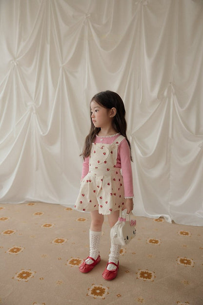 [PRE-ORDER] Strawberry Heart Overalls