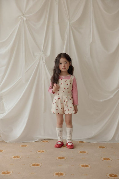 [PRE-ORDER] Strawberry Heart Overalls