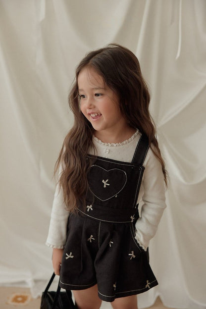 [PRE-ORDER] Ribbon Embroidered Overalls