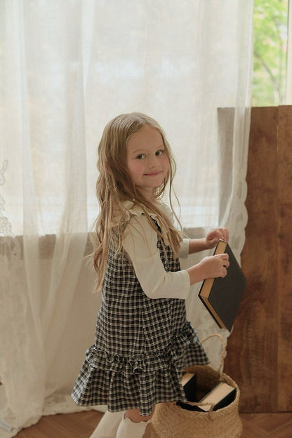 [PRE-ORDER] Checkered Frill Dress