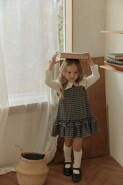 [PRE-ORDER] Checkered Frill Dress