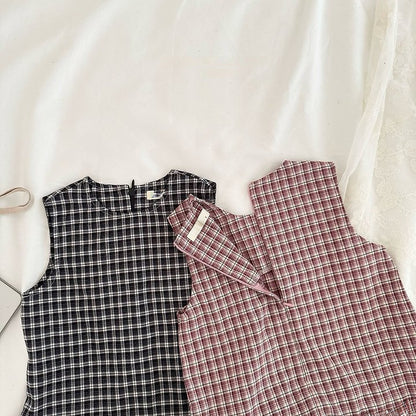 [PRE-ORDER] Checkered Frill Dress