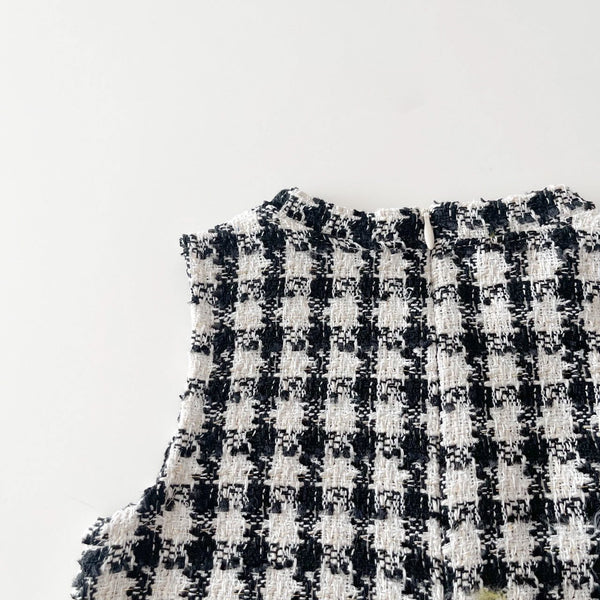 Mini Tweed Dress [black XS, S]