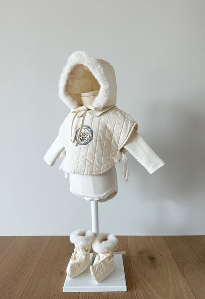 Embroidery hanbok vest [pink]