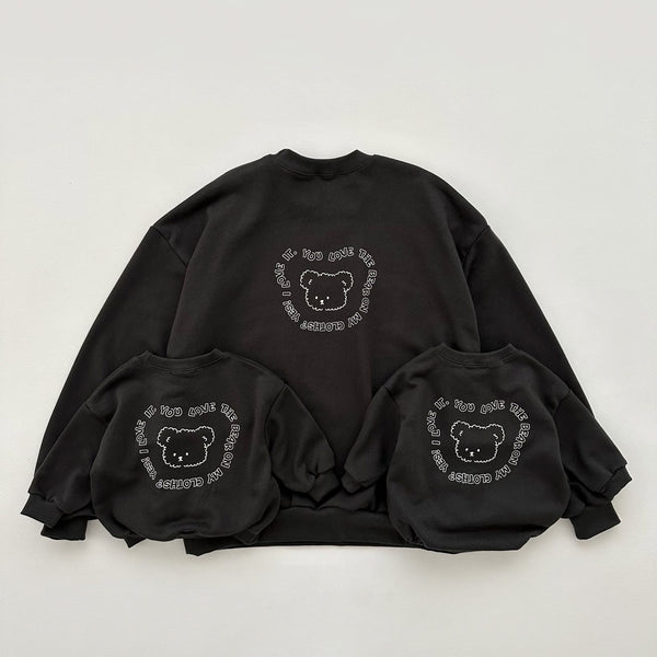Lettering Bear Sweatshirt [adult]