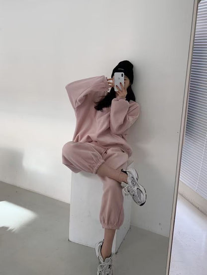 [PRE-ORDER] Fleeced sweatshirt set