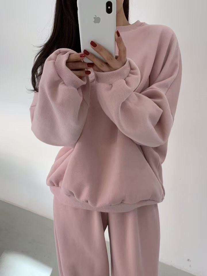 [PRE-ORDER] Fleeced sweatshirt set