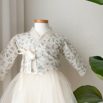 Winter flower hanbok [size S]