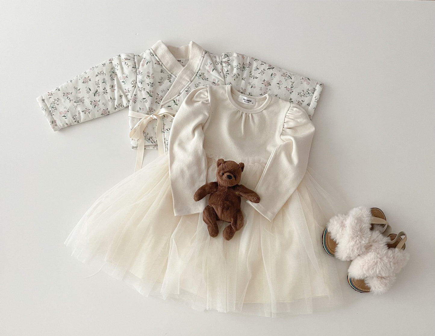 Winter flower hanbok [size S]