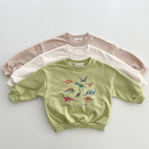Dinosaur World Sweatshirt [ivory XS]