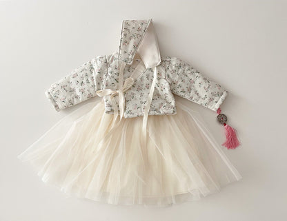 Winter flower hanbok [size S]