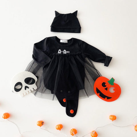 Halloween Tutu Bodysuit Set